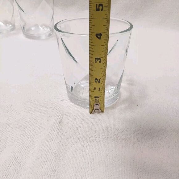 3 Vintage DOUBLE DUTCH Low ball Whiskey Glasses Diamond DD Classy Luxury Collect - Picture 15 of 16